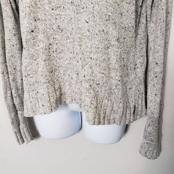 Woolrich Women's Medium Heather Grey Cowl Neck Sweater Wool Blend Winter Fall - Picture 2 of 8